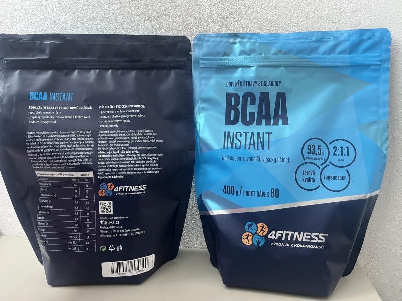 BCAA esenciální větvené aminokyseliny s příchutí