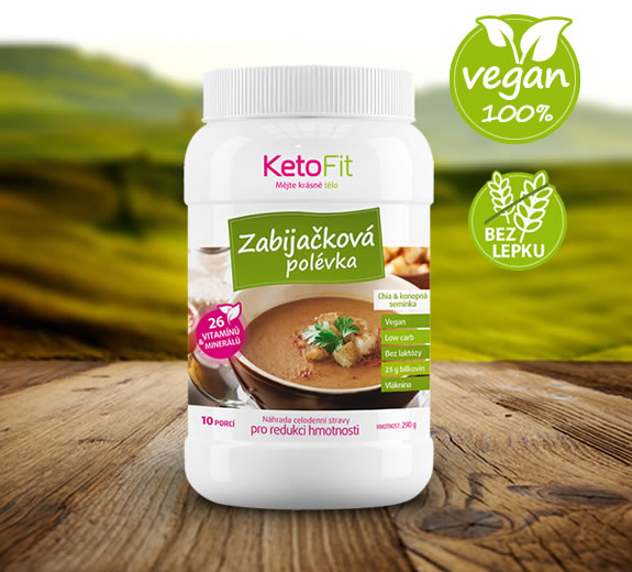 Vegan zabijačkový proteinová polévka KetoFit