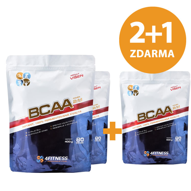 BCAA s višňovou příchutí – esenciální větvené aminokyseliny
