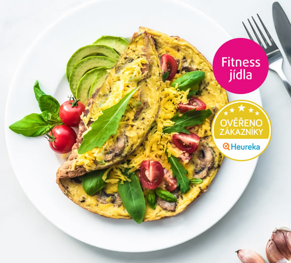 Česneková proteinová omeleta pro fitness a sport